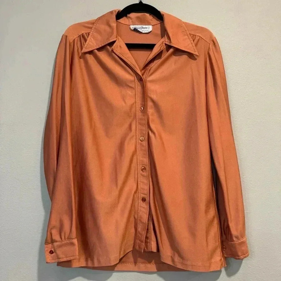 Ship’n shore Tops - Ship’n Shore Hippie Boho Retro 60’s Groovy 100% Qiana Nylon 12